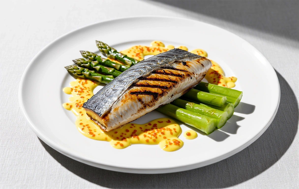 Wellness Food seasonal sea bass dish